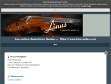 Tablet Screenshot of linus-guitars.com